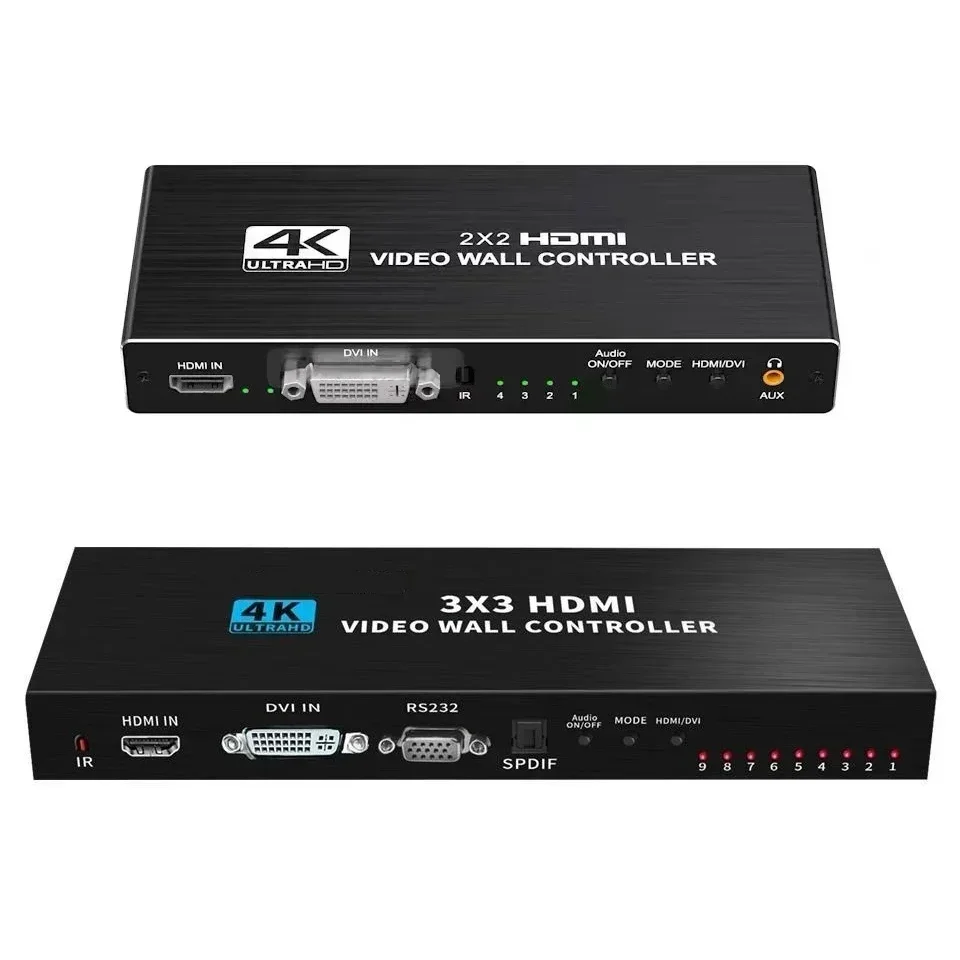 Home Cinema Video Processor - HDMIビデオウォールコントローラー,4K, 3x3,1x2,1x3,1x4,2x3,2x4,2x4,2x4,2x4,2x2,2