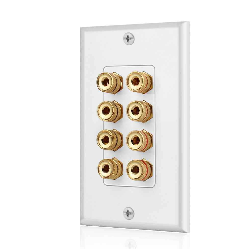 Home Cinema Wall Panels - A68Z 8 ポストスピーカーウォールプレートホームシアターウォールプレートオーディオパネル 4 スピーカー用