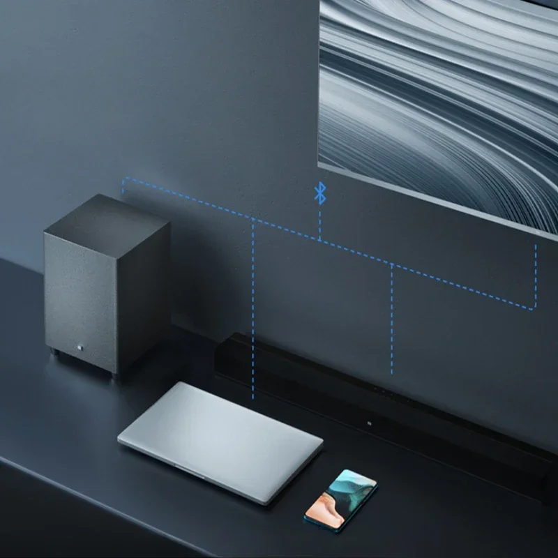 Home Cinema Of Soundbar - Xiaomi TVサウンドバー シネマホームシアターエディション 100W SPDIF光サウンドバー サブウーファー付き