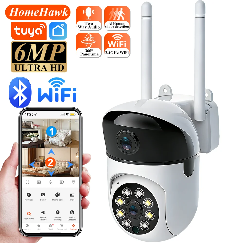 Home Cinema Wall Panels - 屋内カメラ Wifi Tuya Smart Life 6MP