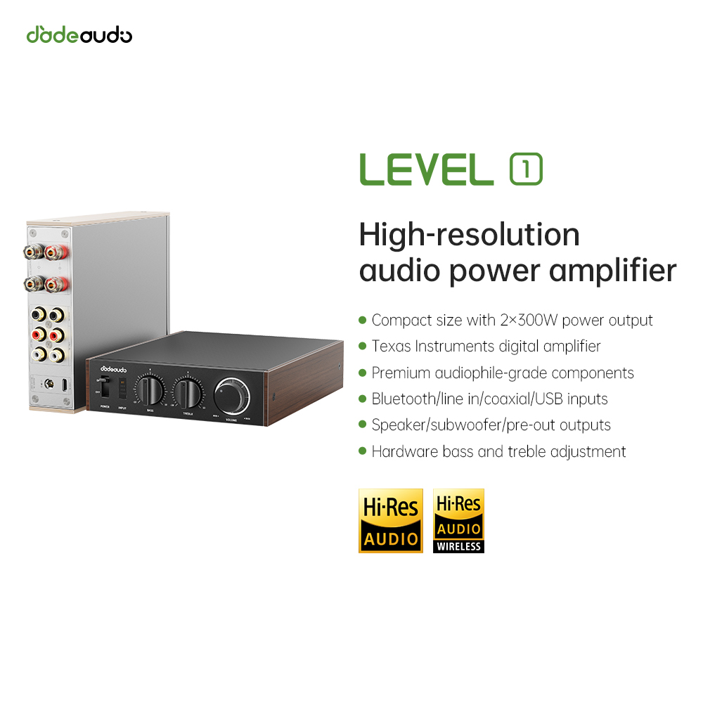 Klipsch Home Cinema - JadeAudio レベル 1 デスクトップ HiFi Bluetooth