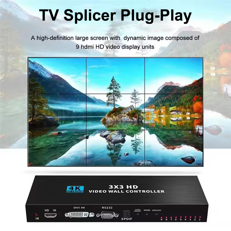 Home Cinema Wall Panels - 4K HDMIビデオウォールコントローラー 3x3 2x3 2x2 ビデオウォールプロセッサー