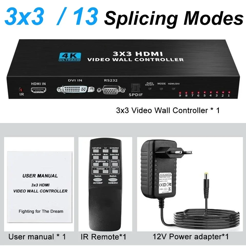 HDMIビデオウォールコントローラー,マルチスクリーンプロセ - Home Cinema Video Processor のレビューと価格