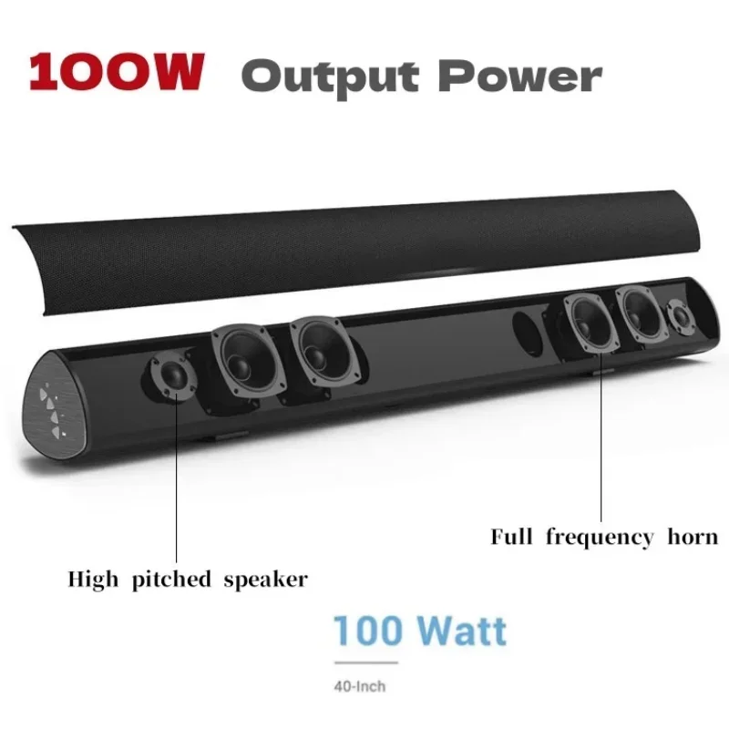 パワフルなTVサウンドバー 有線100W Bluetooth - Home Cinema Of Soundbar のレビューと価格