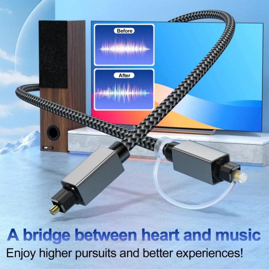 デジタル光オーディオケーブル 3 メートル Toslink  - Home Cinema Of Soundbar のレビューと価格