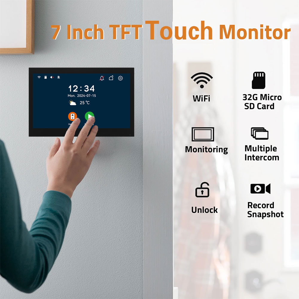 新型2線式Tuya WifiビデオインターホンシステムHD  - Home Cinema Wall Panels のレビューと価格