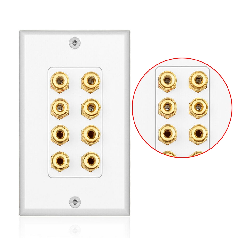 A68Z 8 ポストスピーカーウォールプレートホームシアター - Home Cinema Wall Panels のレビューと価格