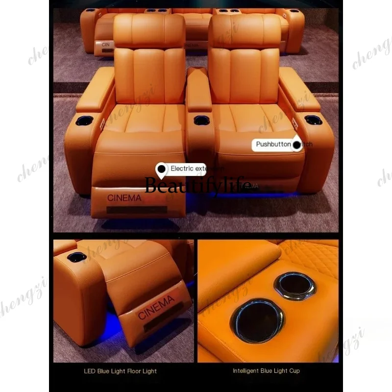 G153 高級本革電動リクライニングシネマチェア（カップホル - Home Cinema Luxury のレビューと価格