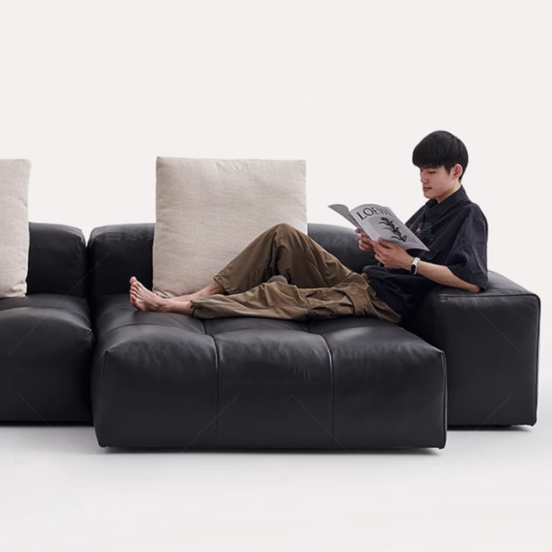 北欧レザー圧縮ソファミニマリスト高級リラックスアームチェアシ - Home Cinema Luxury のレビューと価格