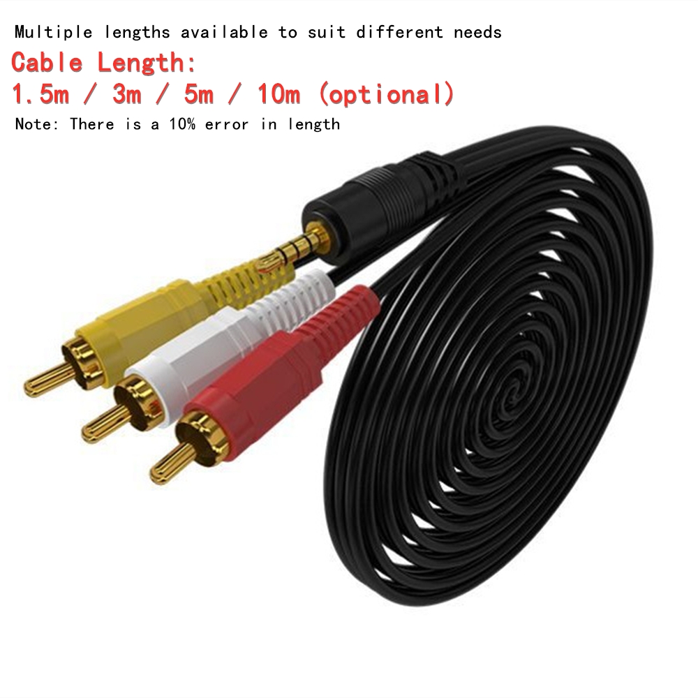 3.5 ミリメートルに 3 RCA オーディオビデオケーブル - Home Cinema Amplifier のレビューと価格