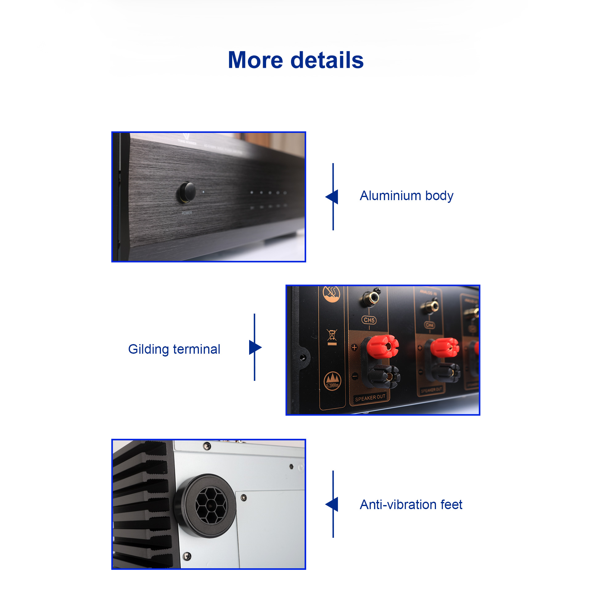 Tonewinner高品質AD-5100PA+ 100×5ワ - Home Cinema Amplifier のレビューと価格