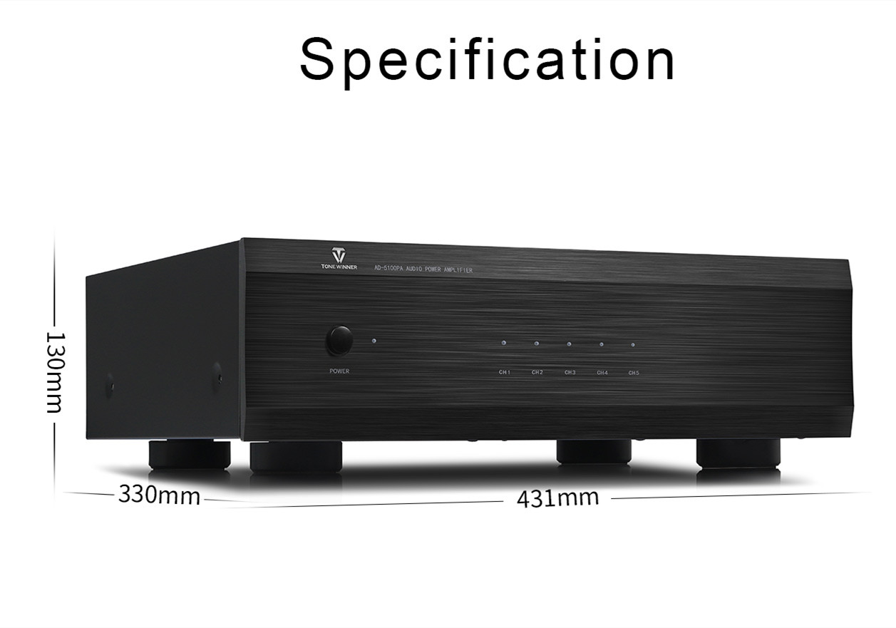 Tonewinner高品質AD-5100PA+ 100×5ワ - Home Cinema Amplifier のレビューと価格