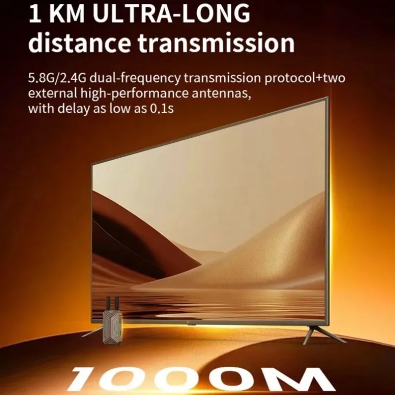 デュアルアンテナ 1000M ワイヤレス HDMI 互換送信 - Home Cinema In のレビューと価格