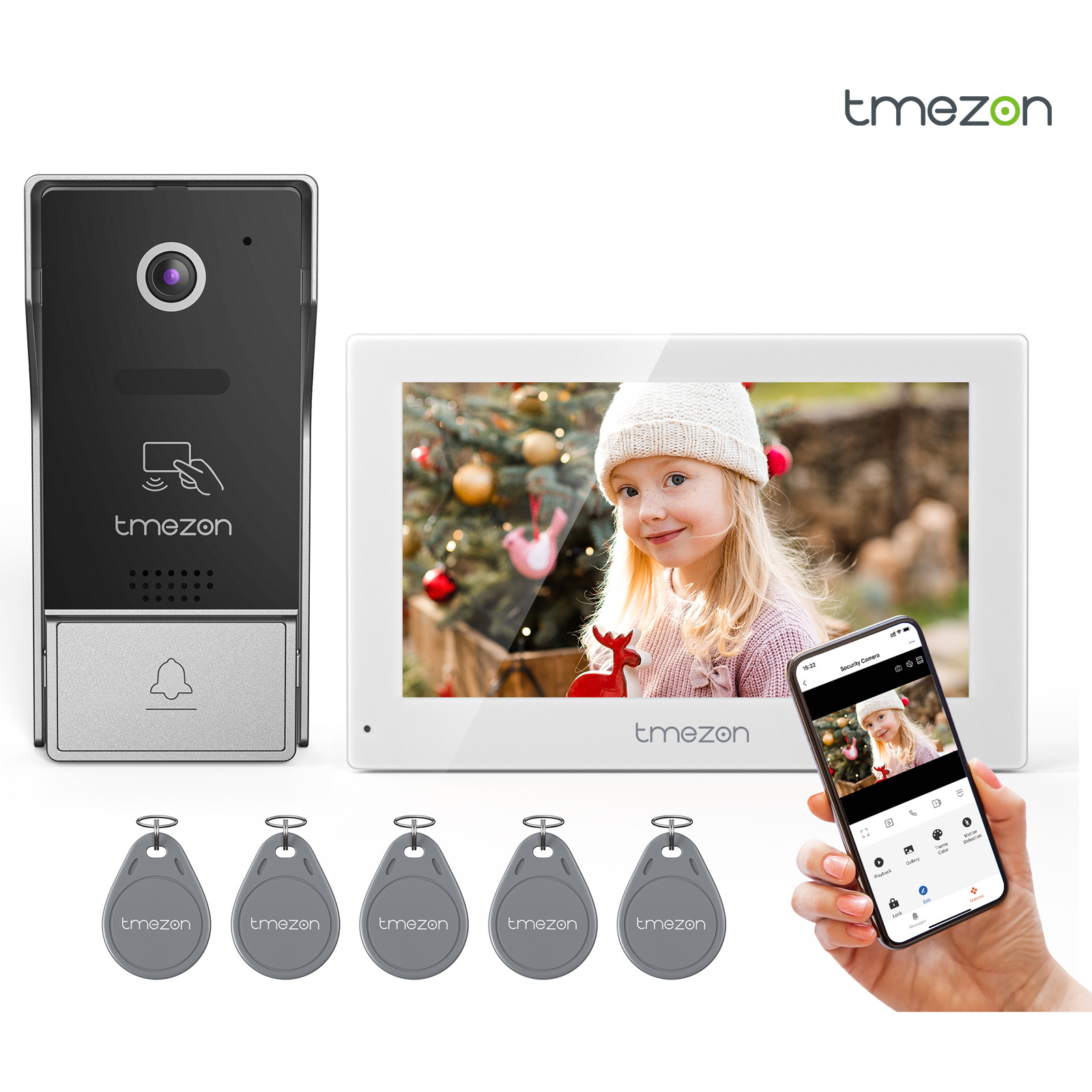 7インチTuya 1080PワイヤレスWifiスマートビデオ - Home Cinema Wall Panels のレビューと価格