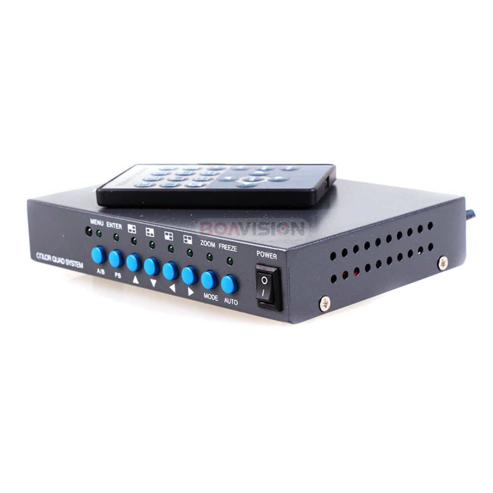 4チャンネルカラービデオデジタルカラークアッドスプリッタープ - Home Cinema Video Processor のレビューと価格