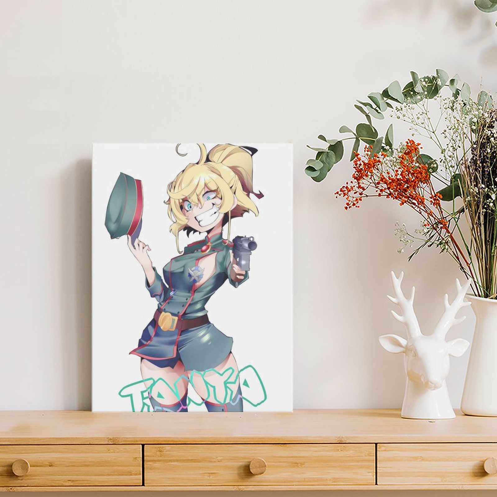 ターニャのサーガ悪のポスターキャンバス絵画シネマガレージホー - Home Cinema In のレビューと価格
