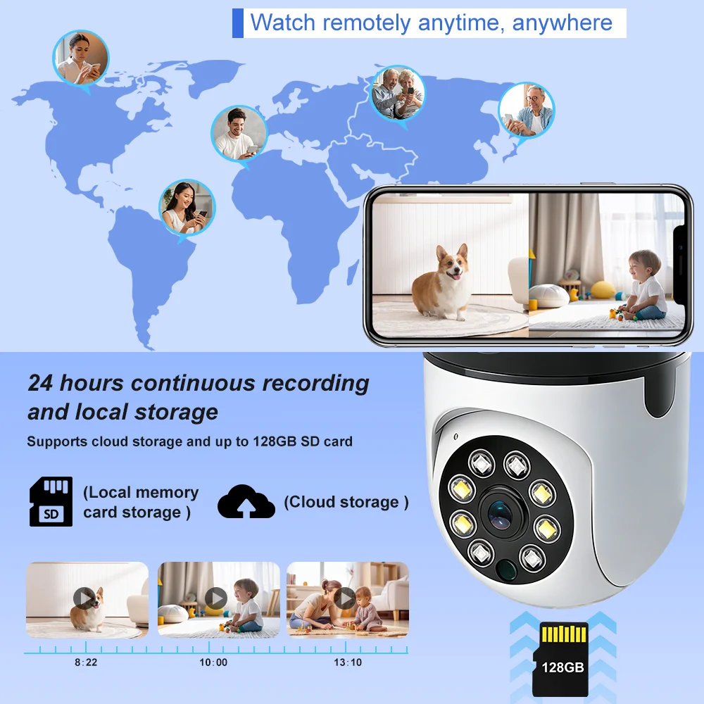 屋内カメラ Wifi Tuya Smart Life 6MP - Home Cinema Wall Panels のレビューと価格